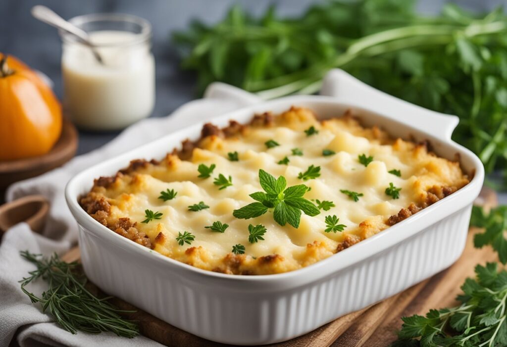 Escondidinho de carne com purê sem lactose