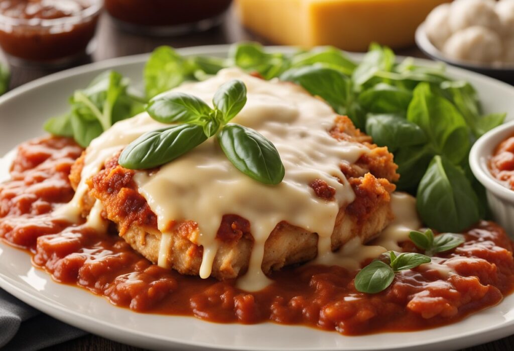 Frango à parmegiana sem lactose
