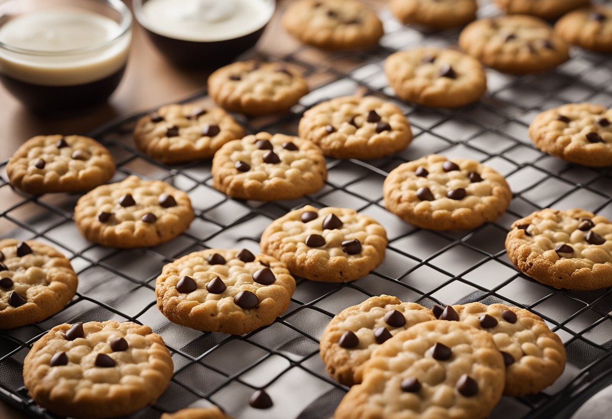 Uma preparação de pavé sem laticínios com biscoitos sem lactose