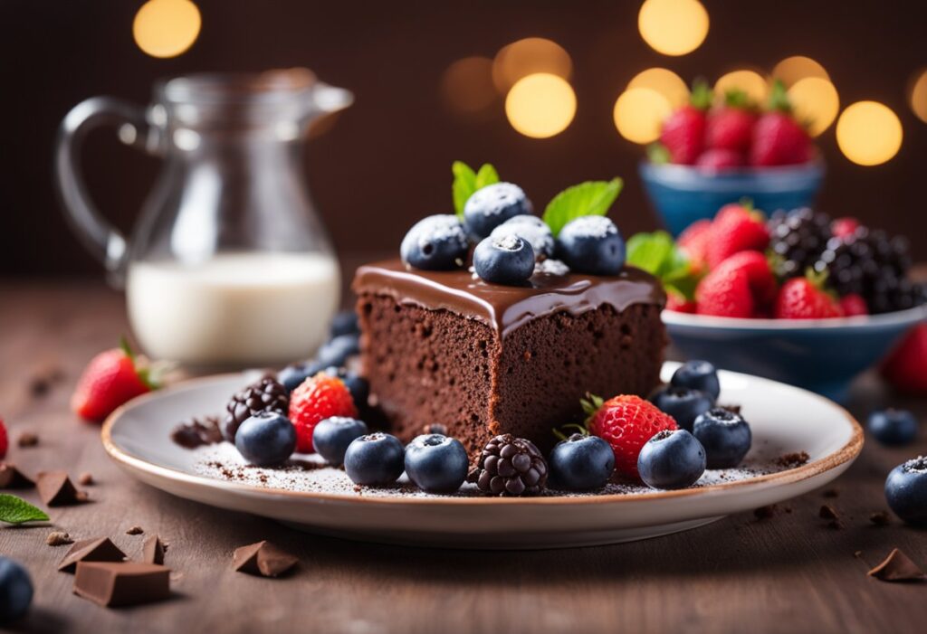 Bolo de chocolate sem lactose