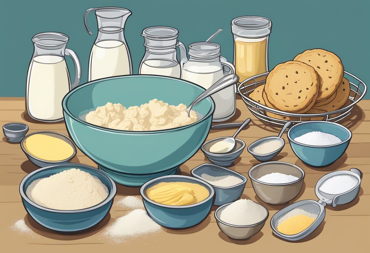 Um prato de biscoitos tradicionais recém-assados e sem lactose