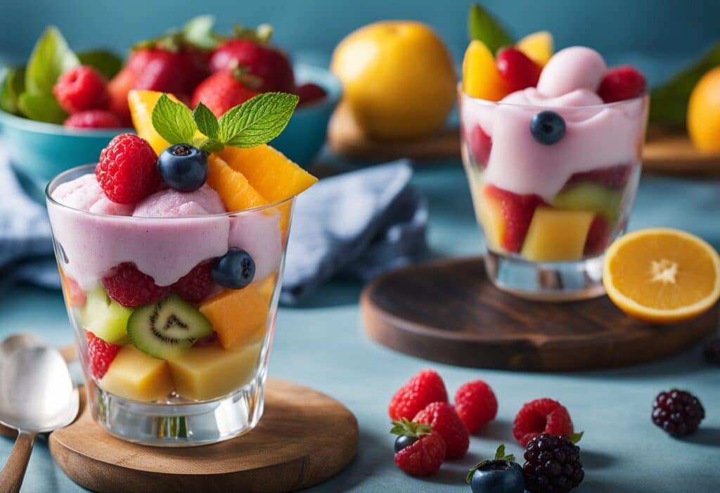 sorbet de frutas sem lactose