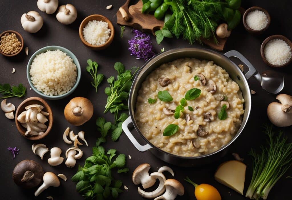 risoto de cogumelos sem lactose